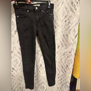 Topshop Women's Sidney Black Skinny Jeans